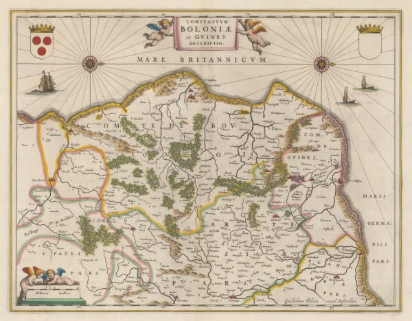 Willem & Jan Blaeu, Pas-de-Calais, 1650 c.