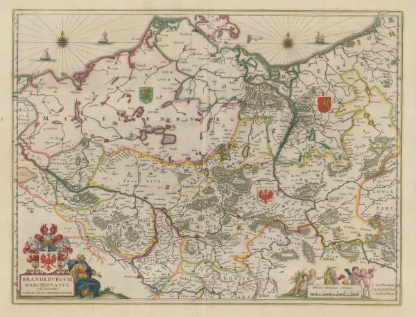 Willem & Jan Blaeu, Brandenburg & Mecklenburg-Vorpommern, 1650