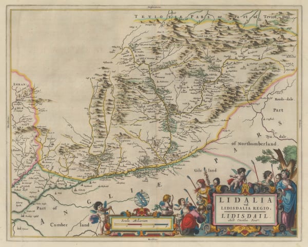 Willem & Jan Blaeu, Lidalia vel Lidisdalia Regio, Lidisdail, 1653