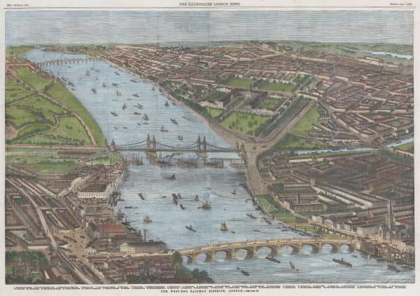 Illustrated London News (ILN), London - West End Railway District, 1859