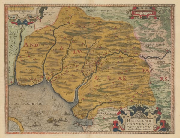 Abraham Ortelius, Andalucia & Seville, 1598