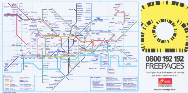 London Underground, London Underground Map, 1997