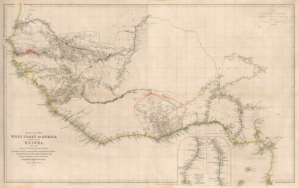 John Arrowsmith, Map of the West Coast of Africa, 1841