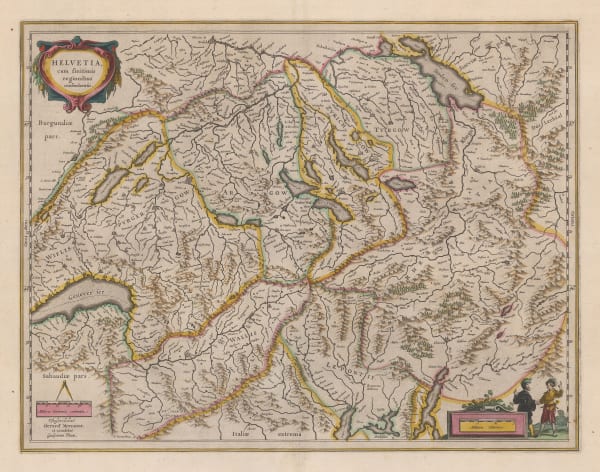 Willem & Jan Blaeu, Switzerland, 1640 c.
