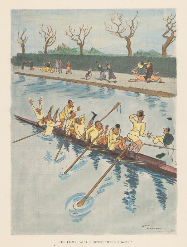 Henry Mayo Bateman, Rowing - Cartoon, 1931