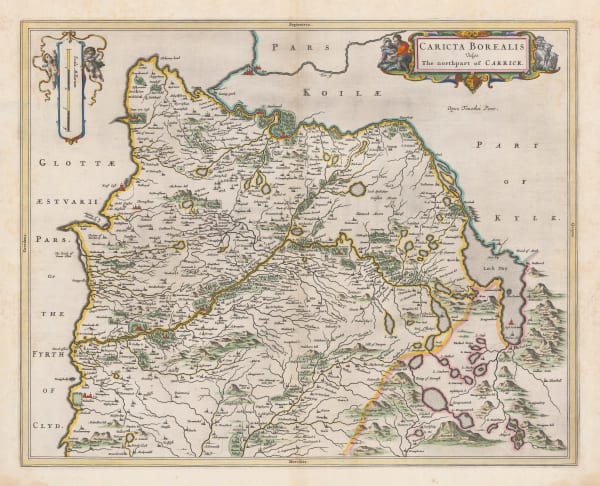 Willem & Jan Blaeu, North Carrick (South Ayrshire), 1654