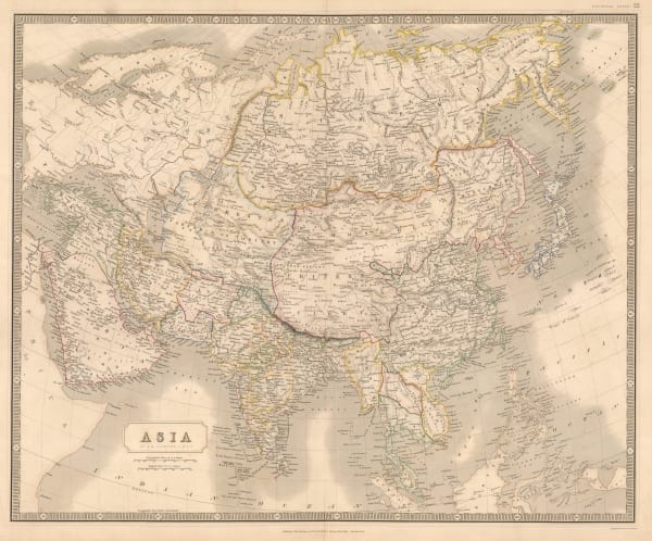 W. & A.K. Johnston, Asia, 1840 c.