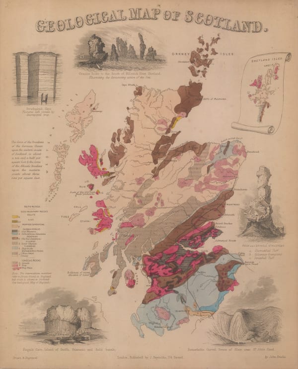 James Reynolds, Geological map of Scotland, 1850 c