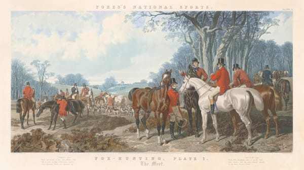 John Harris, Fox Hunting - The Meet, c1900