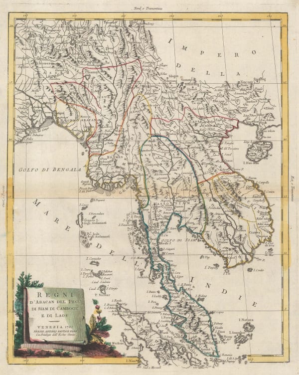 Antonio Zatta, Malay Peninsula and Bay of Bengal, 1785