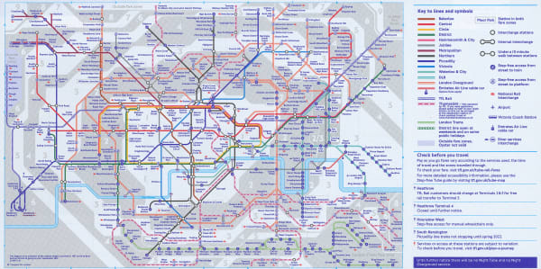 London Underground, London Underground Map, 2021