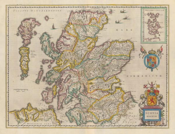 Willem & Jan Blaeu, Scotia Regnum, 1640 c