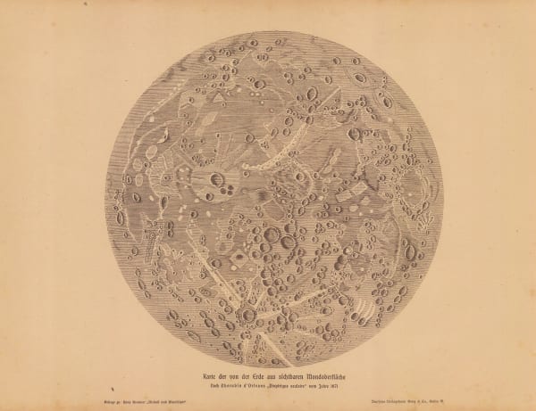 Hans Krämer, Near Side of the Moon, 1905