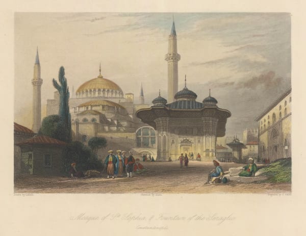 Thomas Allom, Turkey - Istanbul / Constantinople, St Sophia, 1838