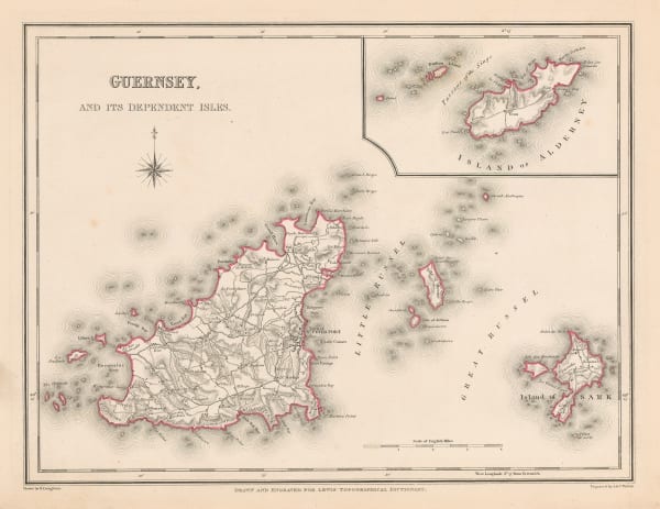 Samuel Lewis, Guernsey, Alderney, Herm & Sark, 1848