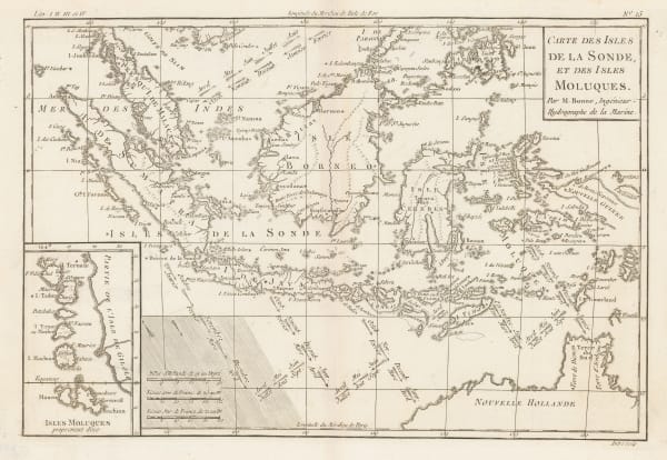 Rigobert Bonne, Indonesia, Malaysia and New Guinea, 1790 c