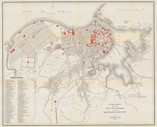 Rand, McNally & Co., City of Havana, 1901