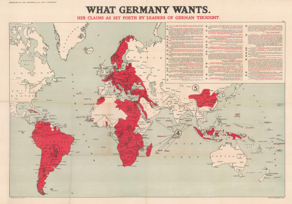 Edward Stanford, What Germany Wants, 1916