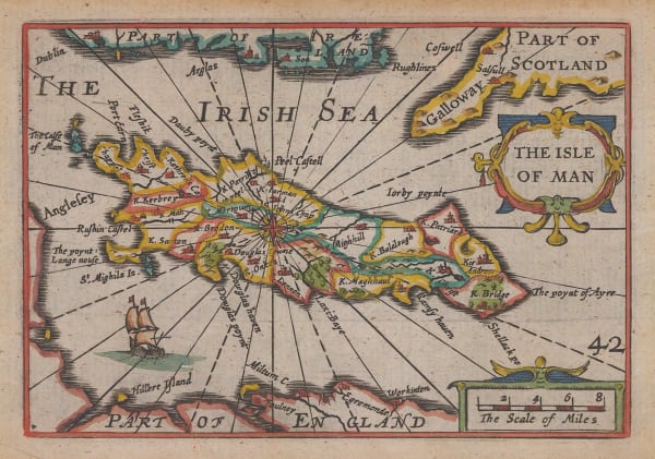 Pieter van den Keere, The Isle of Man, 1627