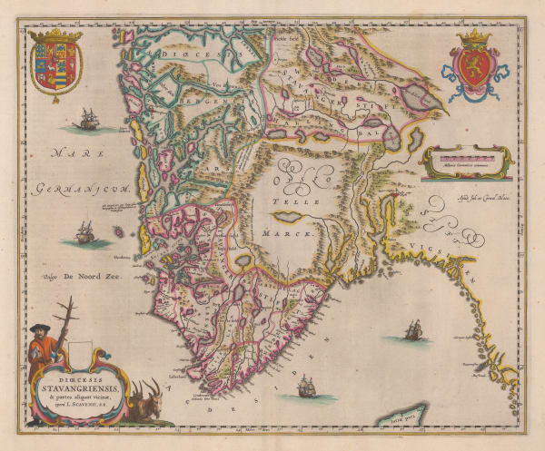 Jan Blaeu, Southern Norway, 1650 c.
