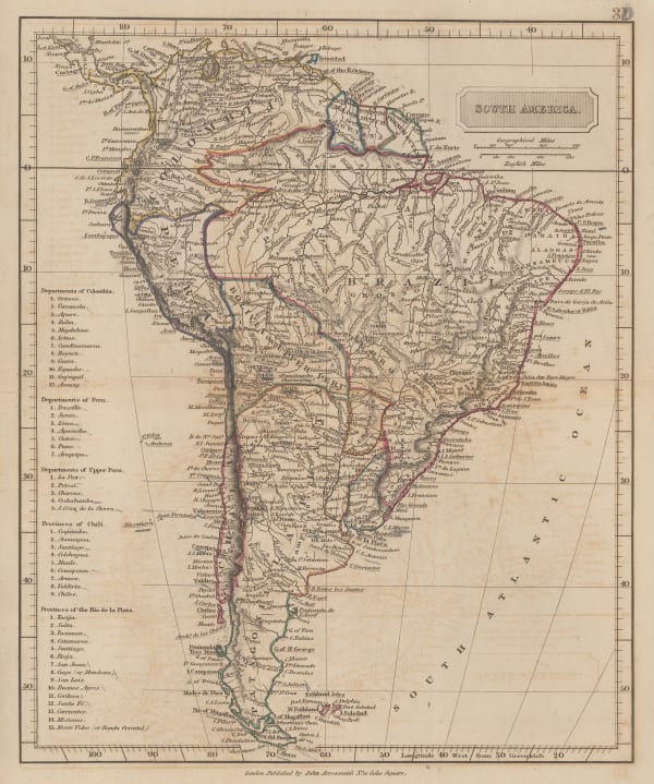 John Arrowsmith, South America, 1842