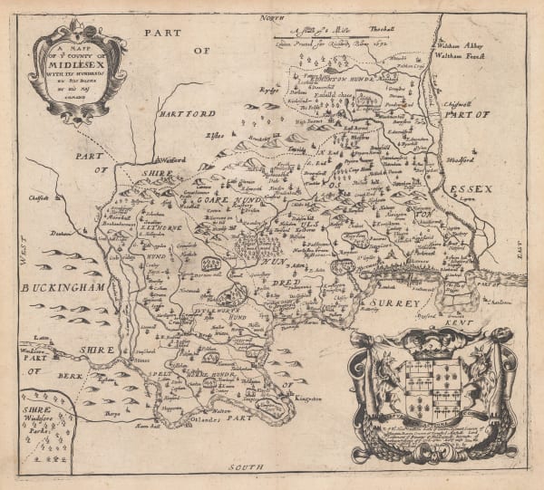Richard Blome, Middlesex, or North & West London, 1673