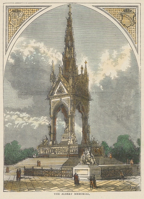 Old & New, London - Albert Memorial, 1880 c.