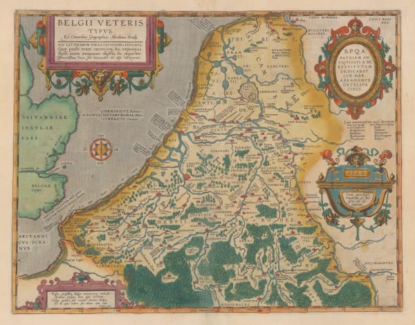 Abraham Ortelius, Ancient Belgium, 1592