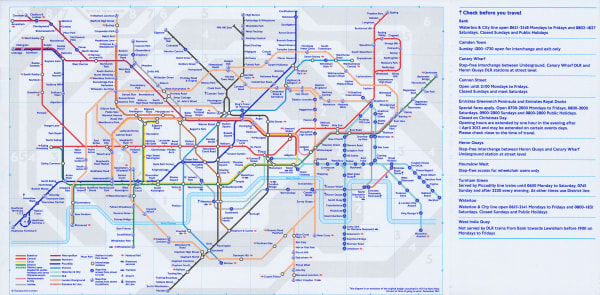 London Underground, London Underground Map, 2012
