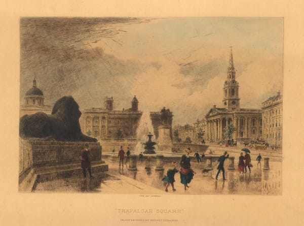 Art Journal, London - Trafalgar Square, 1888