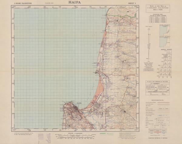 Survey of Palestine, Haifa, 1960