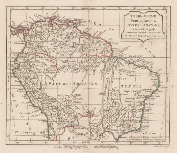 Charles Francois Delamarche, Northern half of South America, 1795