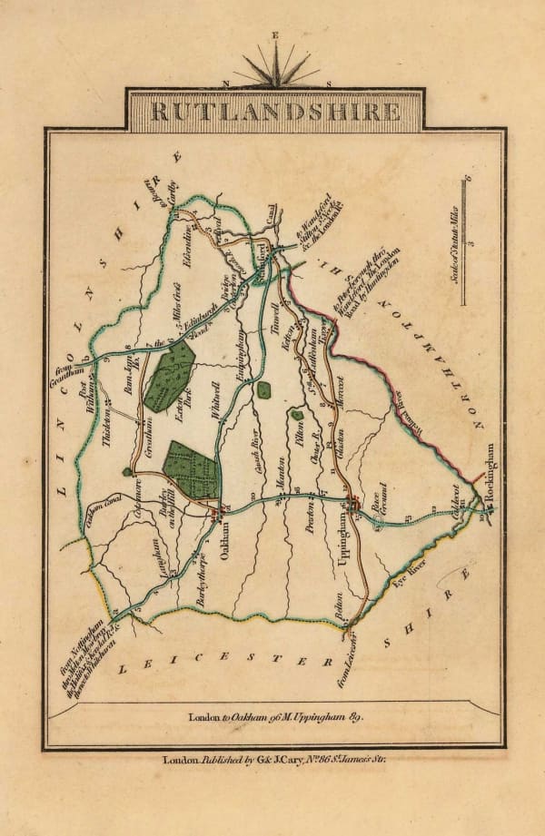 John Cary, Rutlandshire, 1790