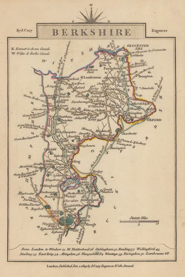 John Cary, Berkshire, 1810