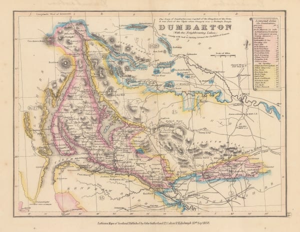 John Lothian, Dumbarton (with the neighbouring lakes), 1838