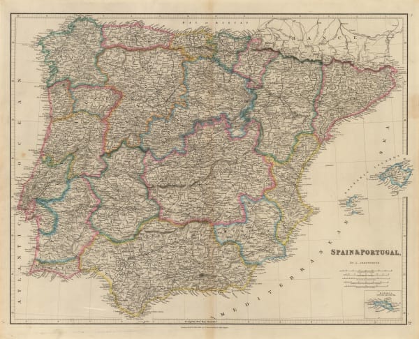 John Arrowsmith, Spain & Portugal, 1842
