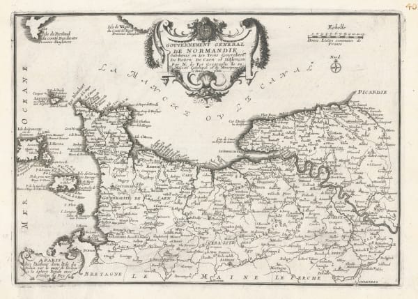 Nicolas de Fer, Normandy, 1705