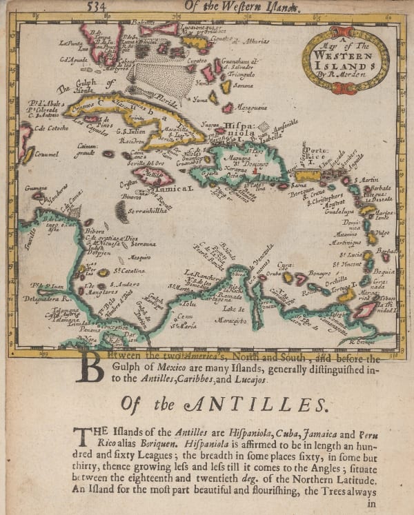 Robert Morden, A Map of the Western Islands, 1688