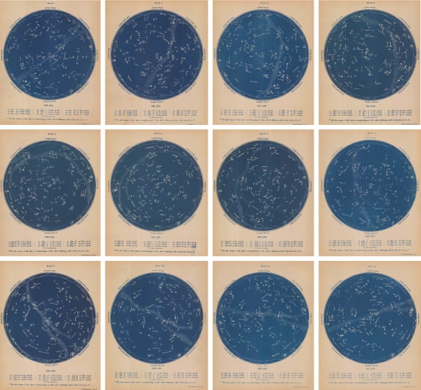 Richard Anthony Proctor, A Set of 12 Maps of the Night Sky, 1896 c.