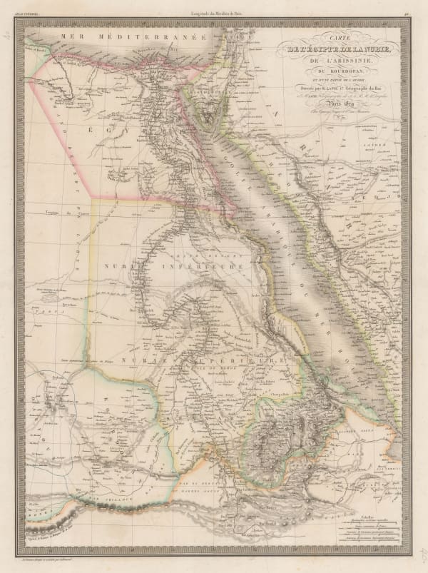 Alexandre Emile Lapie, Egypt, the Nile Valley, Sudan, Eritrea, and parts of Ethiopia, 1829