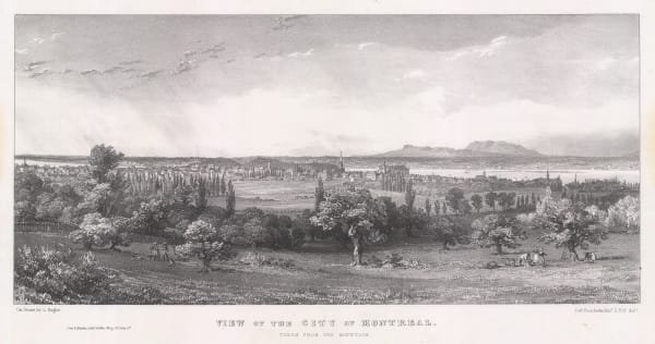 Lt. Col. Joseph Bouchette, Montreal - Early Panoramic view of Montreal, 1832