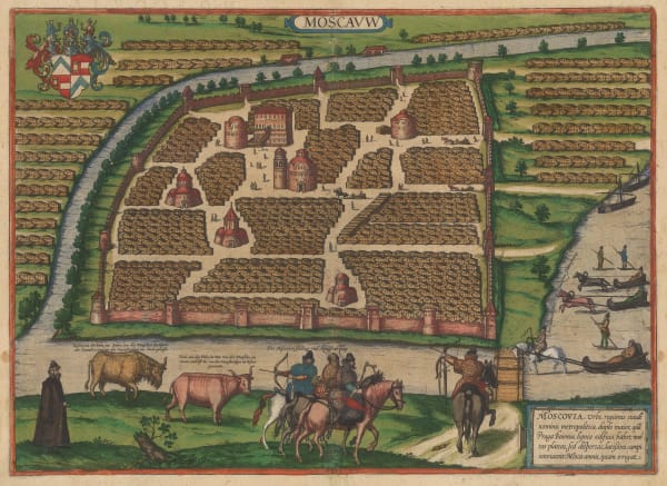 Georg Braun & Frans Hogenberg, Moscow, 1575