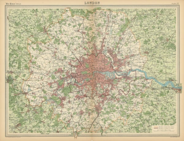 John Bartholomew & Co., Greater London, 1922