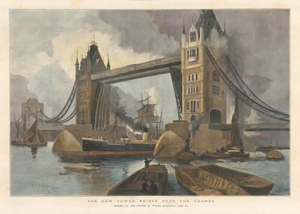 Illustrated London News (ILN), London - Tower Bridge, 1894