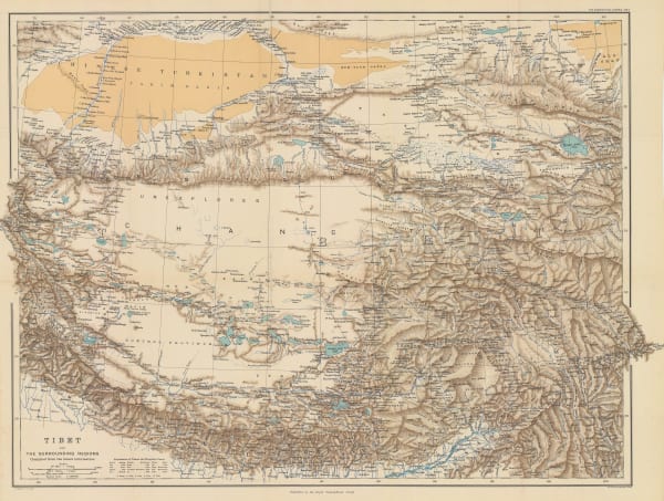 Royal Geographical Society (RGS), Tibet and the Surrounding Regions, 1894