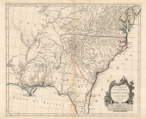 Francois Santini, Louisiana, Florida and the Carolinas, 1776