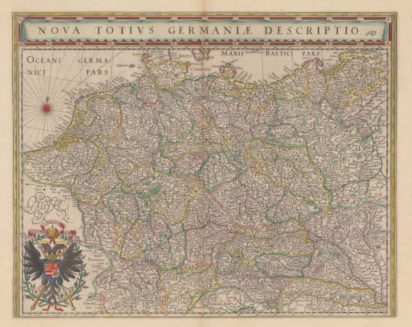 Willem & Jan Blaeu, Germany and the Holy Roman Empire, 1640 c.