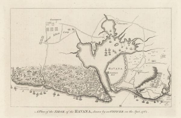 Political Magazine, A Plan of the Siege of the Havana, drawn by an Officer on the spot, 1762., 1762