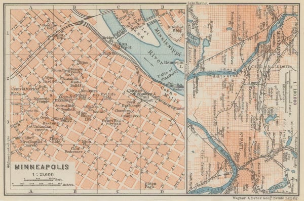 Karl Baedeker, Minneapolis, 1909