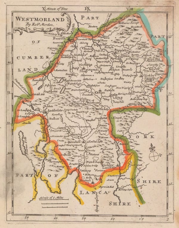 Robert Morden, Westmorland, 1708